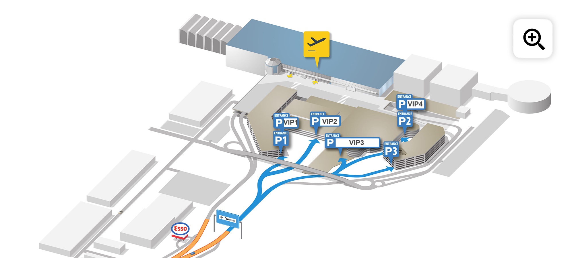 Carte des parkings