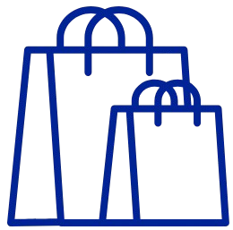 Pictogramme sacs shopping